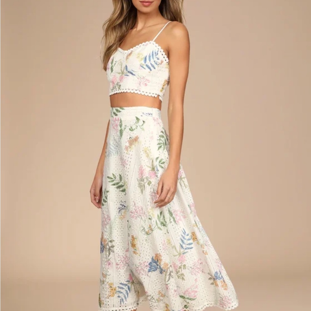 Lulu's Skirt and Crop Top